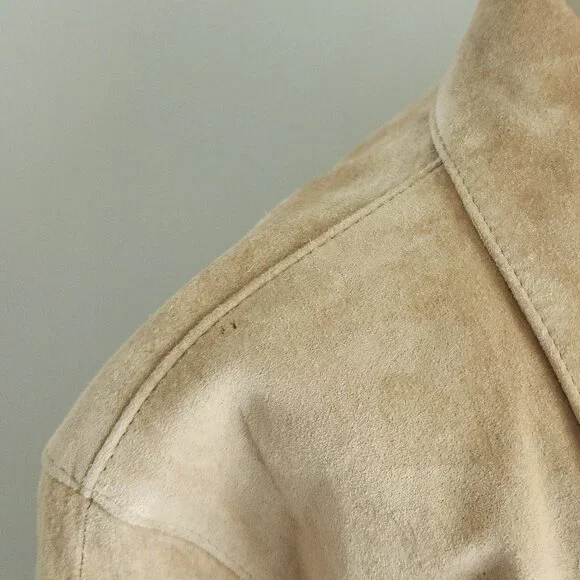 Vintage Valerie Stevens Suede Tan Jacket Size: 1X - Picture 7 of 16